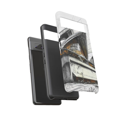 Architectural Curves in Line Formation Google Pixel 7 - Tough Phone Case