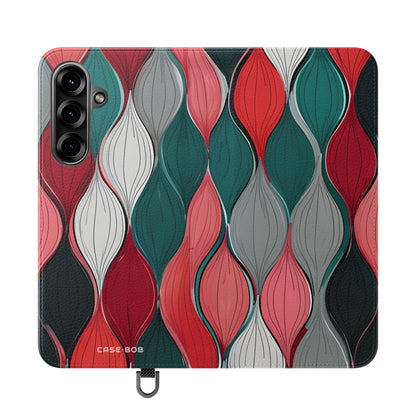 Lehti Spiraali Pink - Samsung S25+ Case - Lompakko