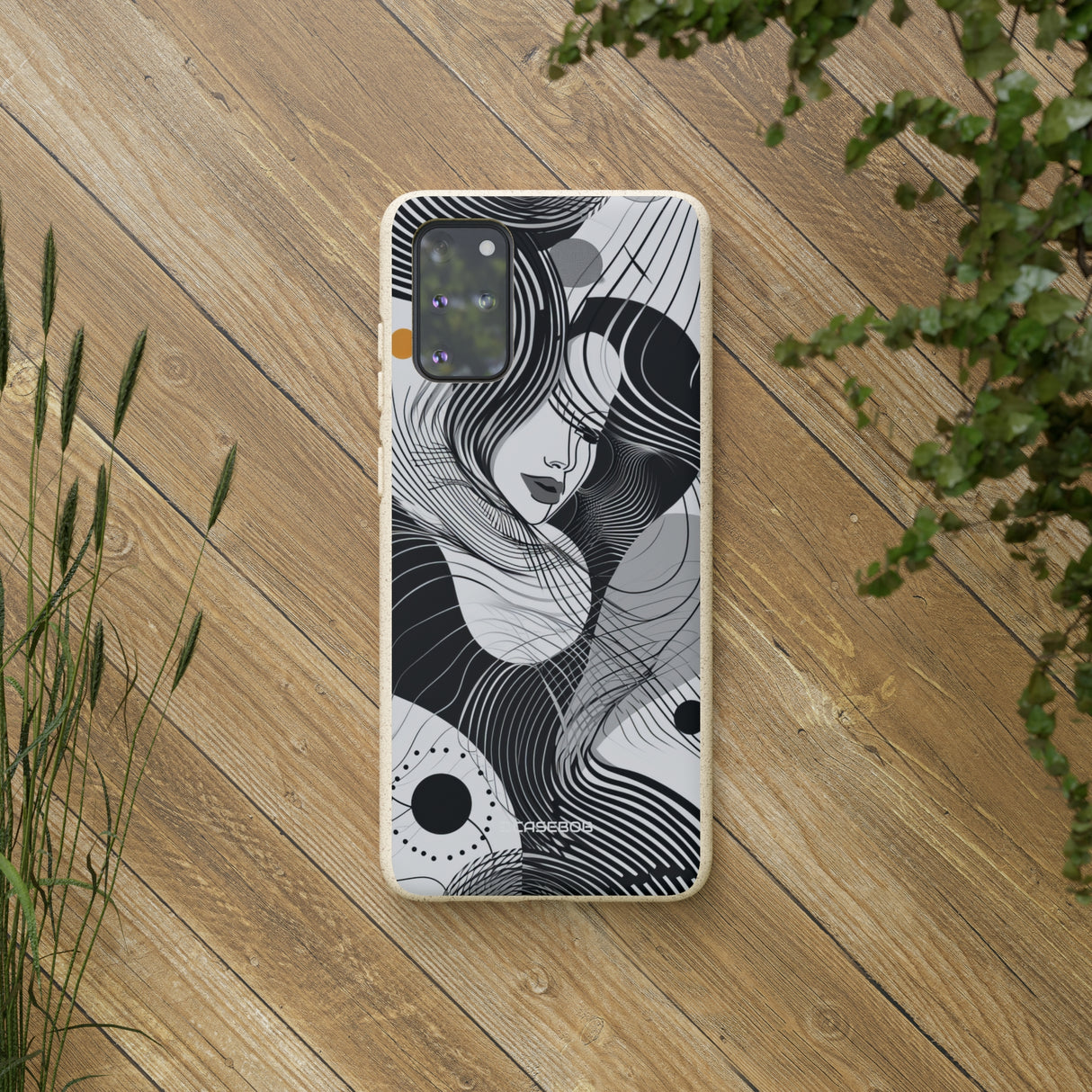 Fluid Noir Rhythm | Biodegradable Phone Case