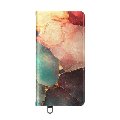 Fractured Gemstone Teal - Samsung S25 Ultra Case - Wallet