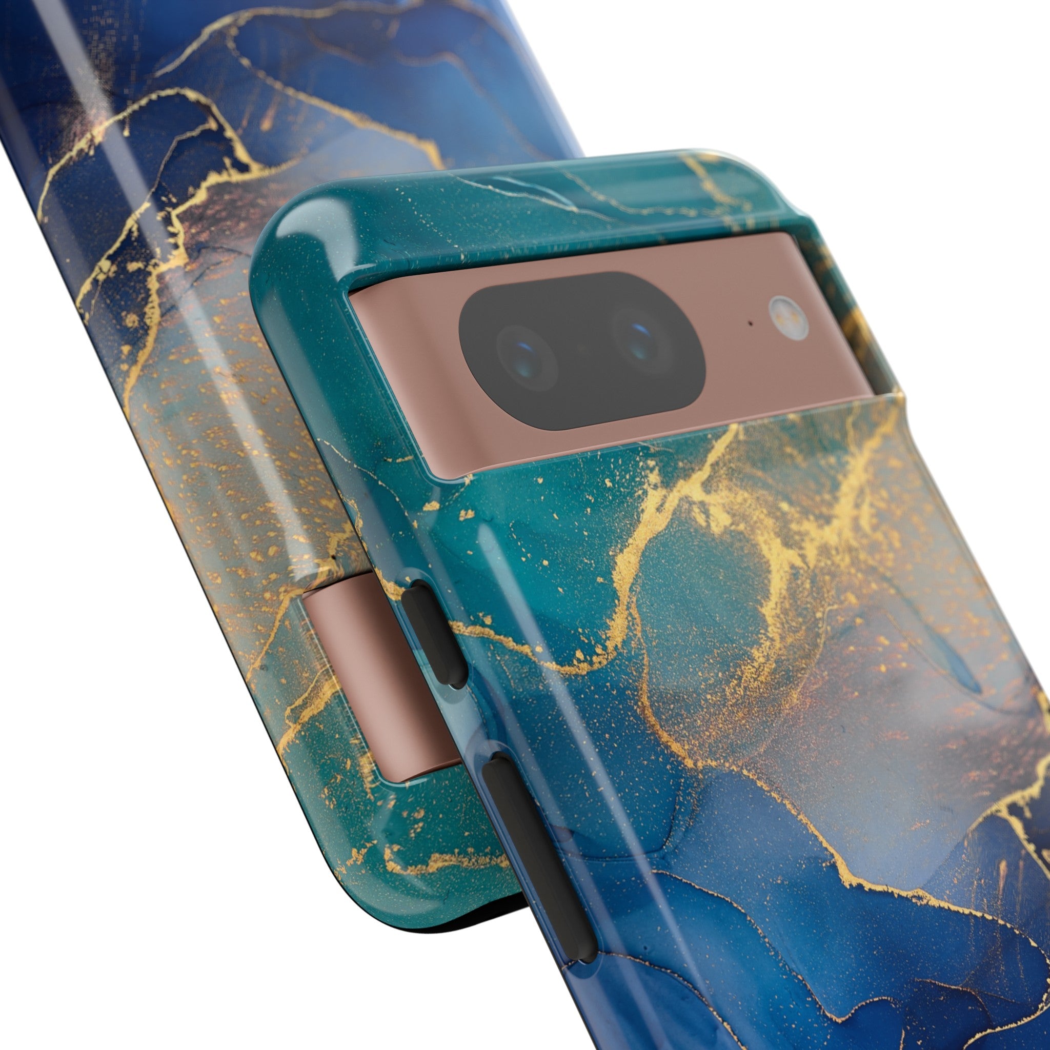 Blue Alcohol Ink - Protective Phone Case