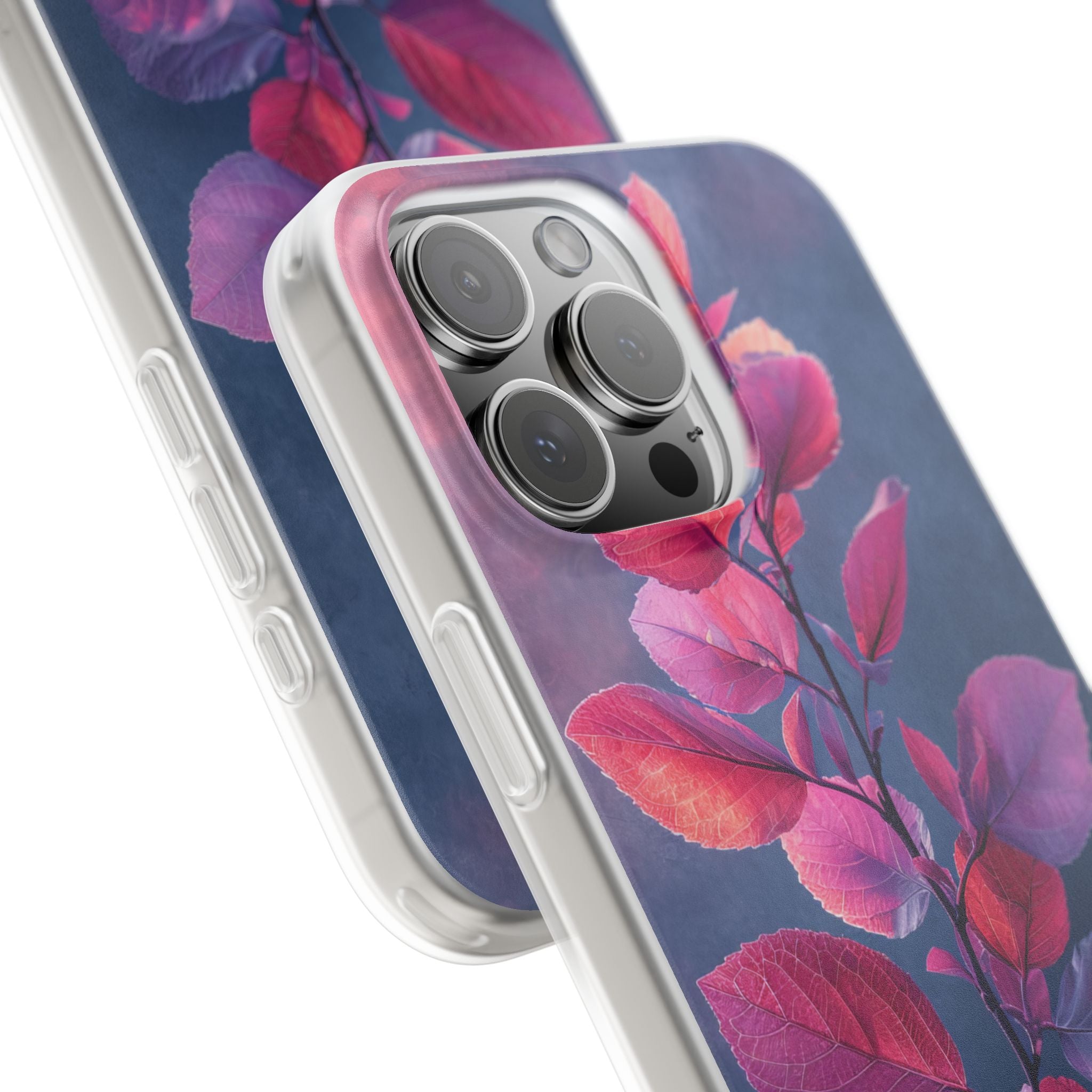 Pink Blue Nature - Flexi iPhone 16 Phone Case