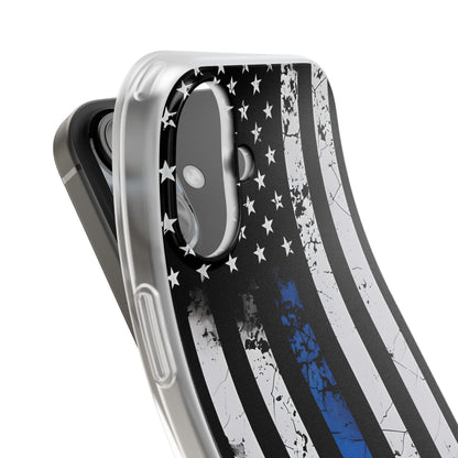 Blue Stripe Flag iPhone 16 Case - Soft