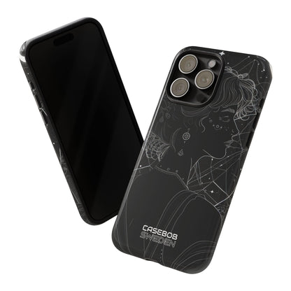 Celestial Bloom Silhouette iPhone 15 - Tough