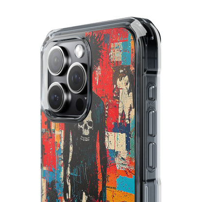 Spiky Skull Silhouette iPhone 15 Pro Max Case - Impact