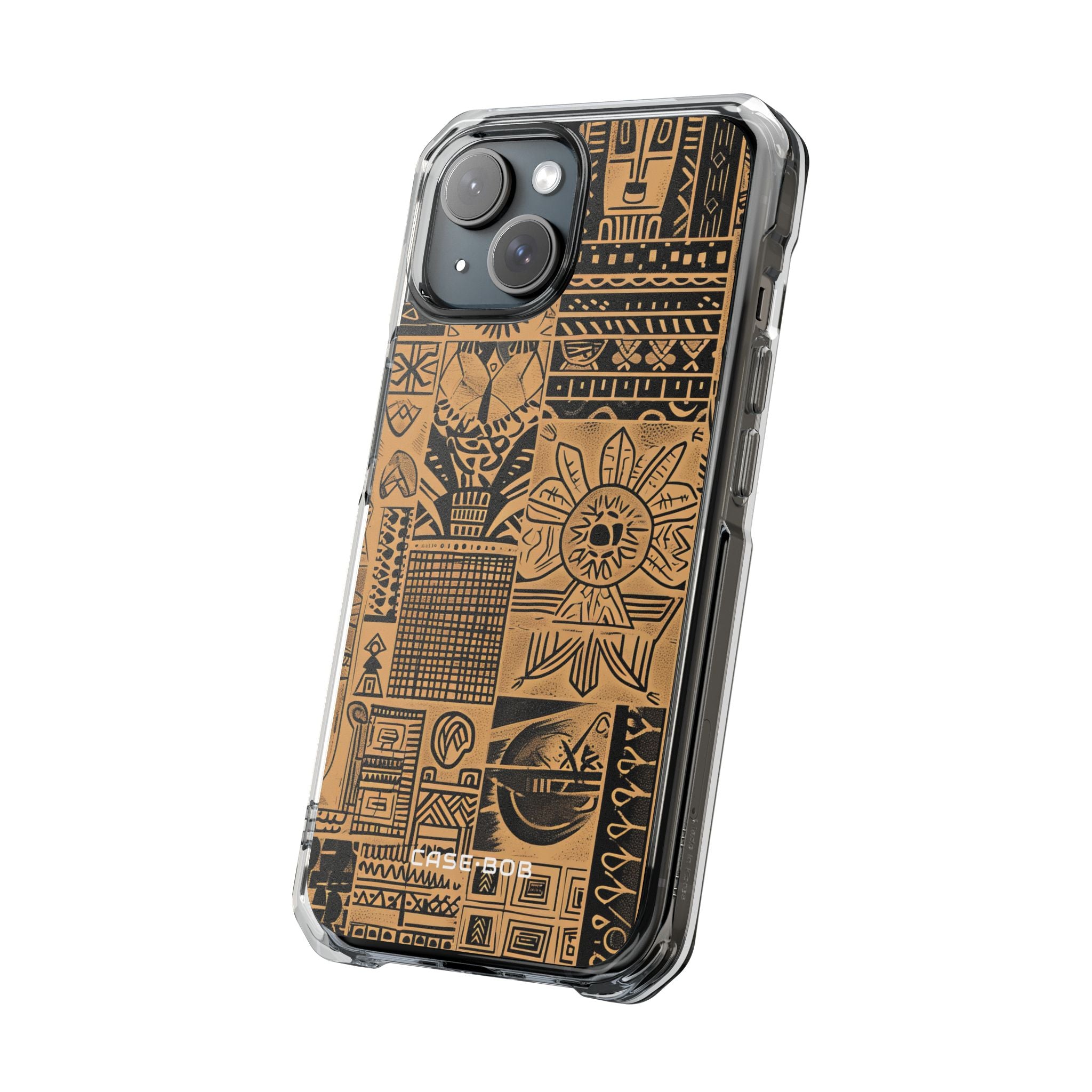 Tribal Grid iPhone 15 Case - Impact
