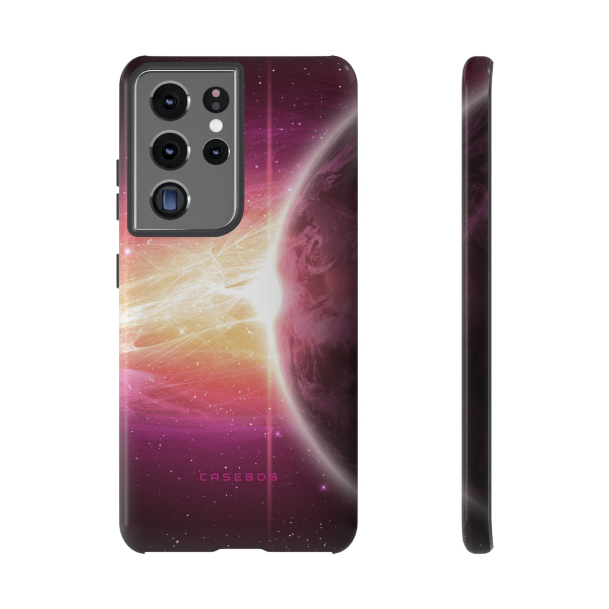 Purple Planets in Space - Protective Phone Case