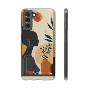 Modern Silhouette Tranquility | Flexible Phone Case for Samsung Galaxy