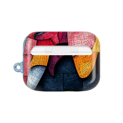 Blue Mosaic Elephant - AirPods Case