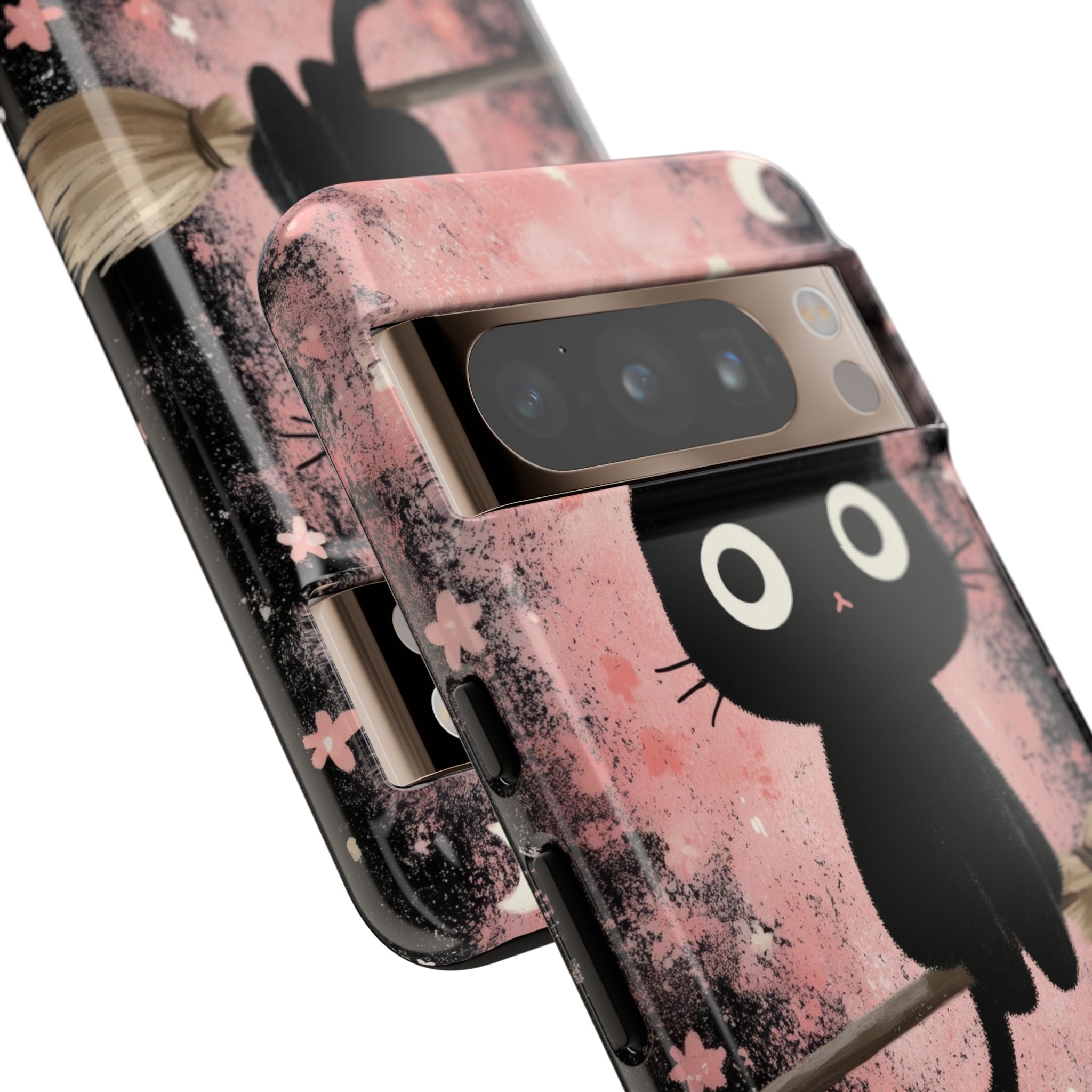 Whimsical Cat Soars - Google Pixel Case