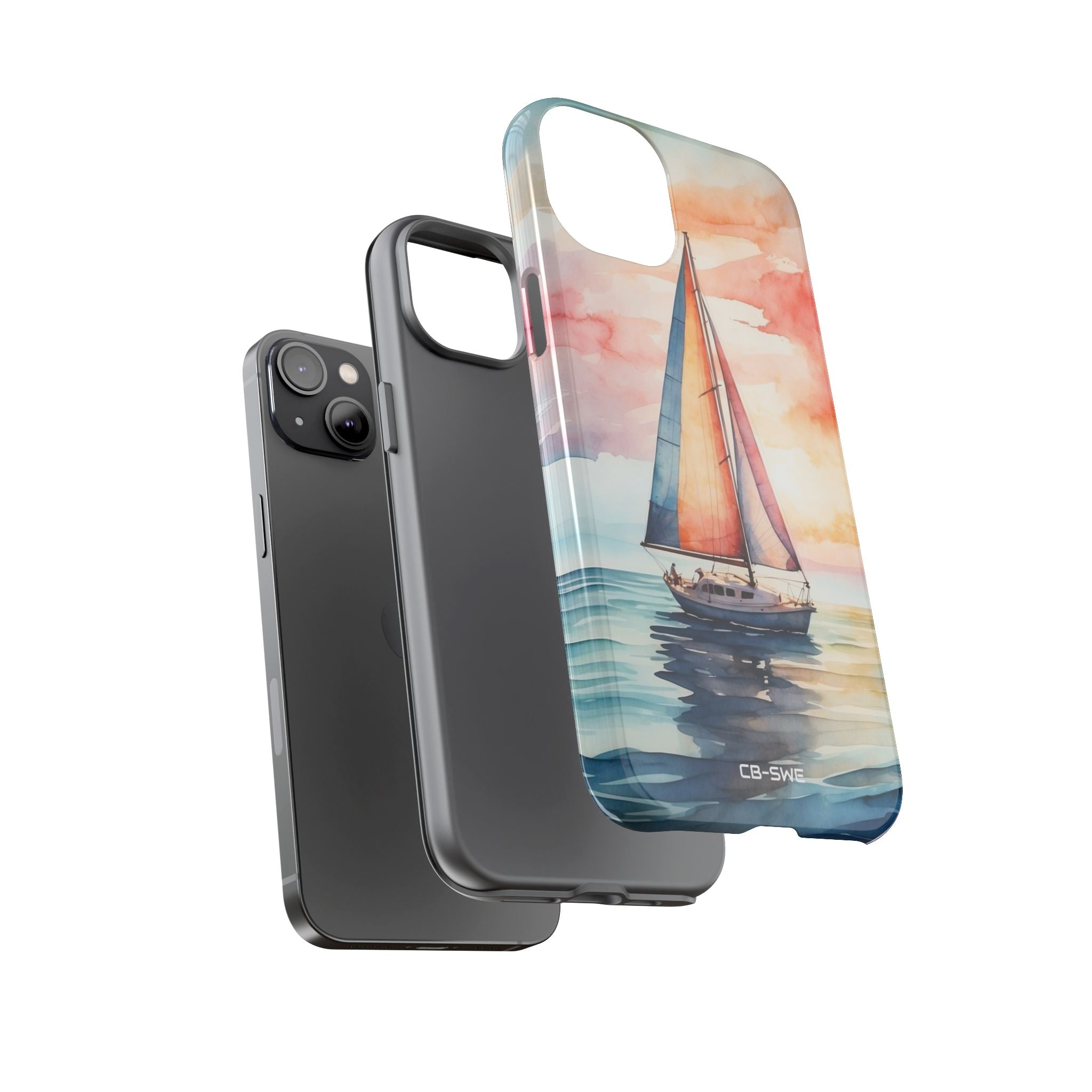 Sailboat Glides Calm - iPhone Case