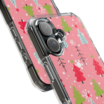 Festive Trees Dance iPhone Case - Impact