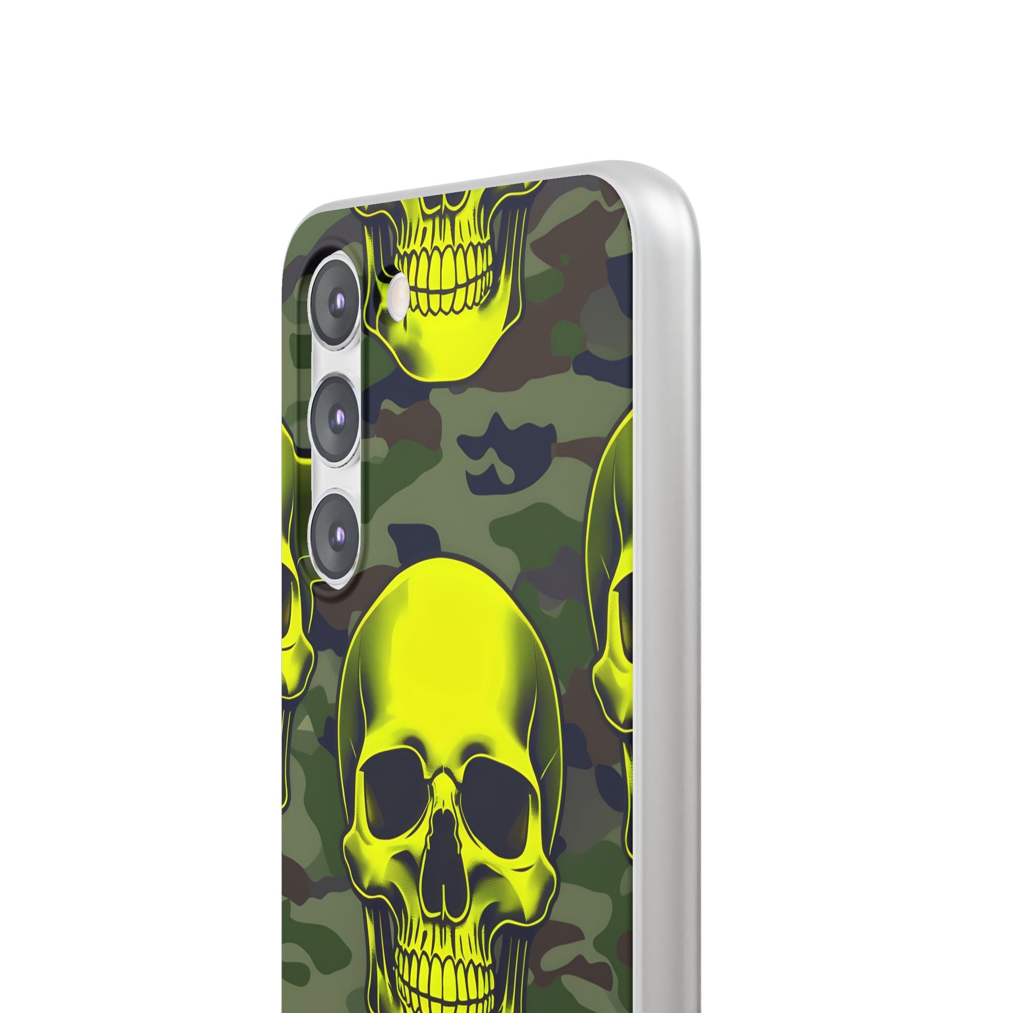 Neon Skull Camo Samsung S23 Plus Case - Soft