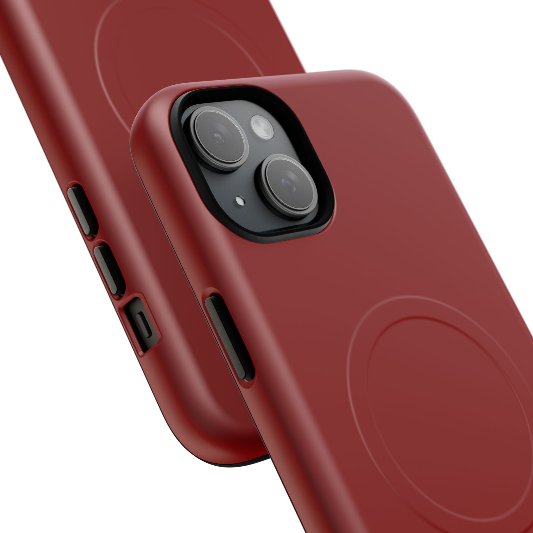 Dark Red iPhone 15 | Tough+ Phone Case