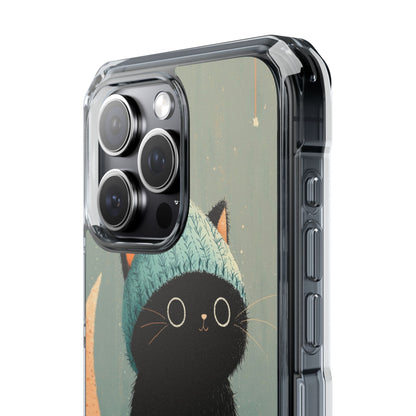 Cat Sits Dreaming iPhone Case - Impact