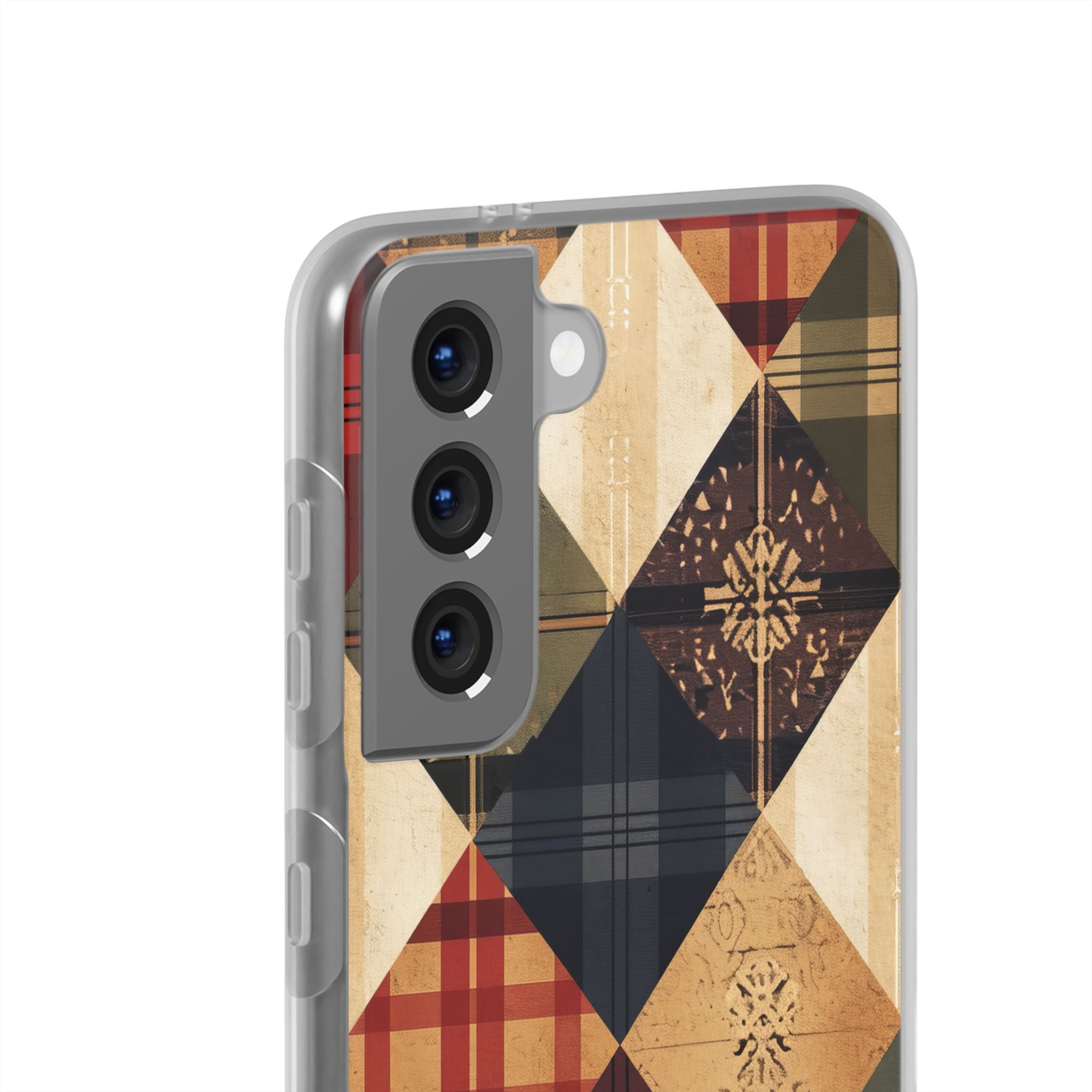 Rustic Geometric Patchwork Harmony Samsung S21 - Flexi Phone Case