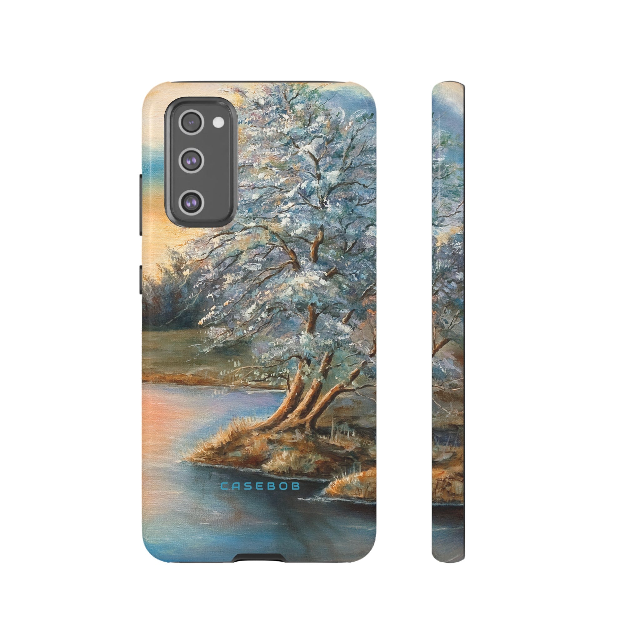 Winterday lake - Protective Phone Case