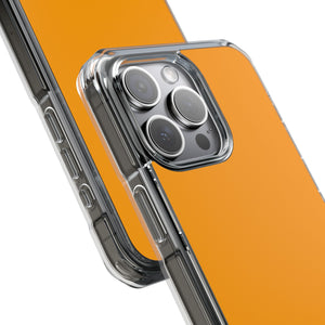 Orange Peel | Handyhülle für iPhone (Clear Impact Case – Magnetisch) 