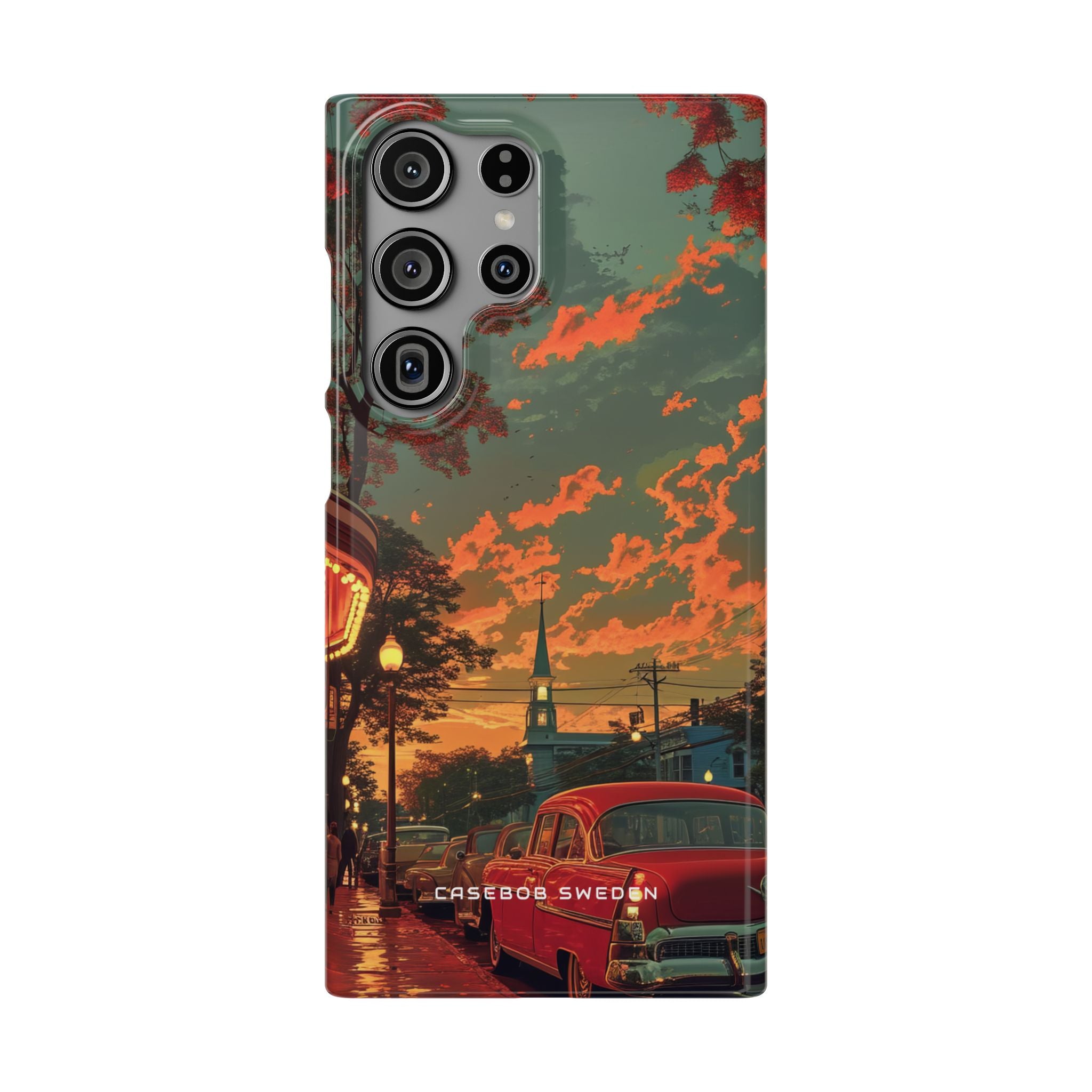 Mid-Century Nostalgia Streetscape Samsung S23 - Slim Phone Case