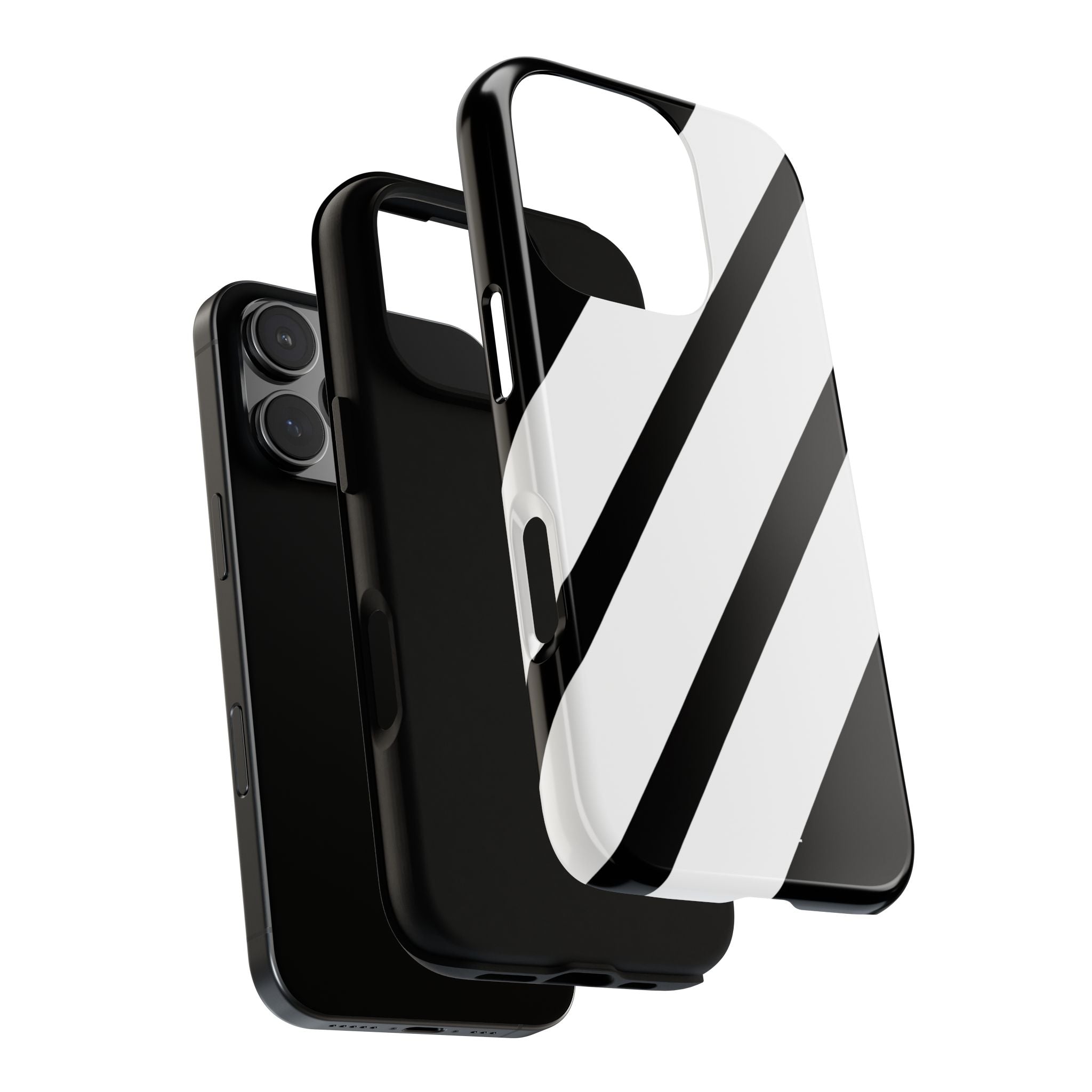 Monochrome Diagonal Symmetry - iPhone Case