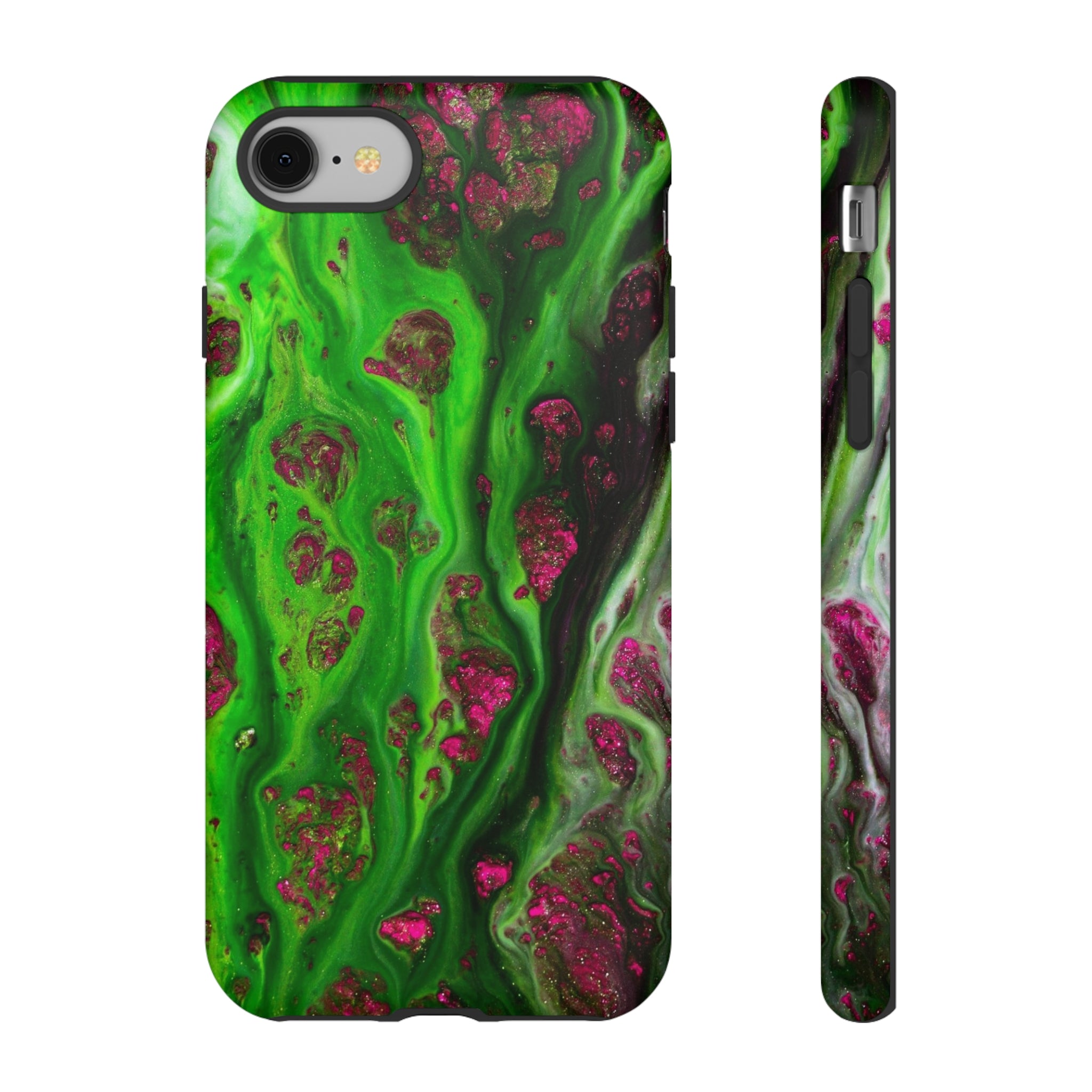 Toxic Green Ink Art iPhone Case (Protective) iPhone 8 Matte Phone Case