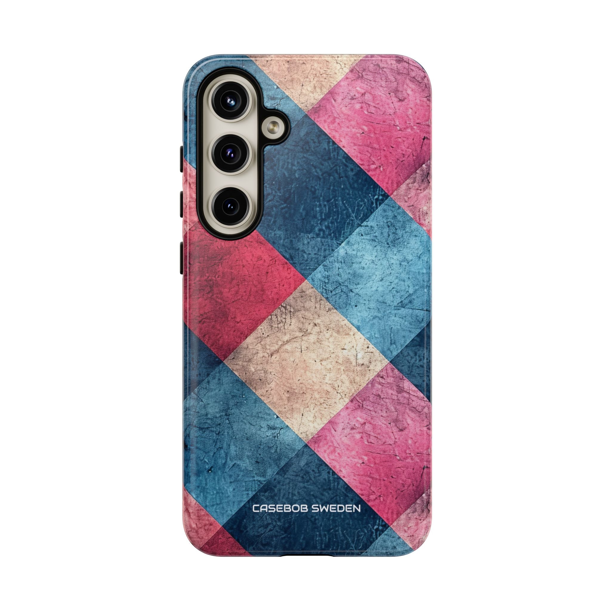 Bold Geometric Squares - Tough Samsung S24 Phone Case