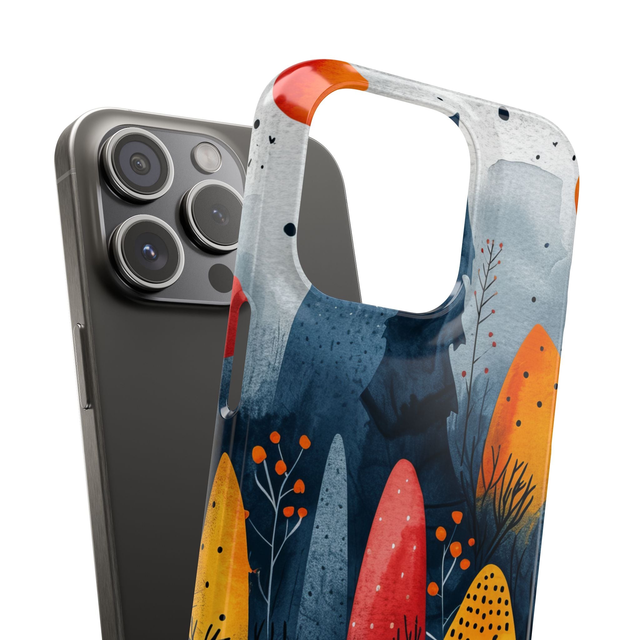 Whimsical Nature - Slim iPhone 15 Phone Case