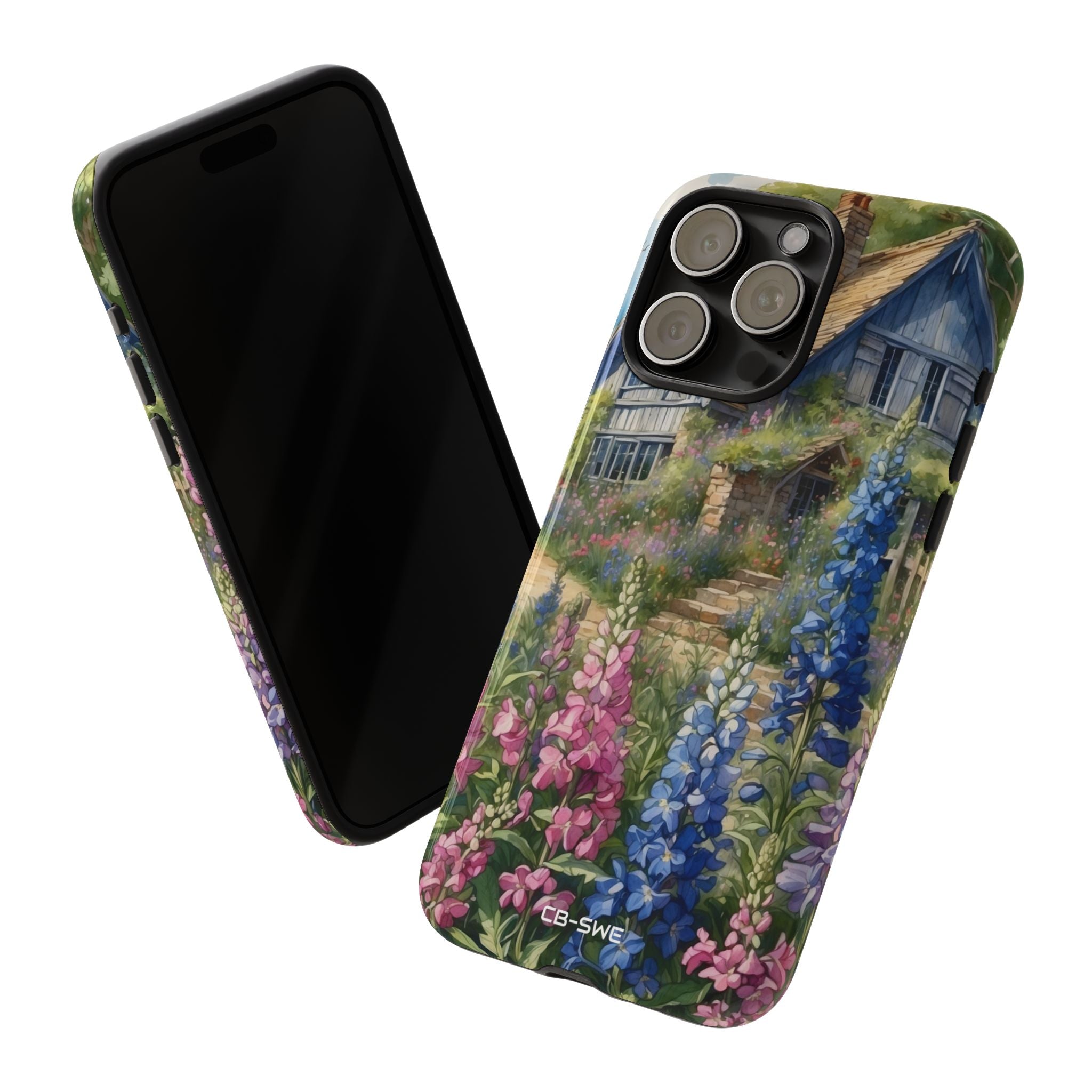 Cottage Surrounded Blossoms - iPhone Case