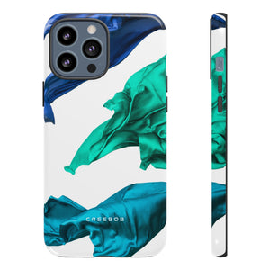 Blue Velvet Fabric - Protective Phone Case