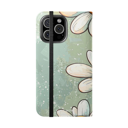 Smiling Daisies Burst - iPhone 16 Max Case - Wallet
