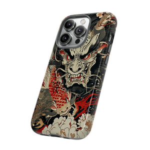 Oni & Sacred Symbols Fusion - Protective Phone Case