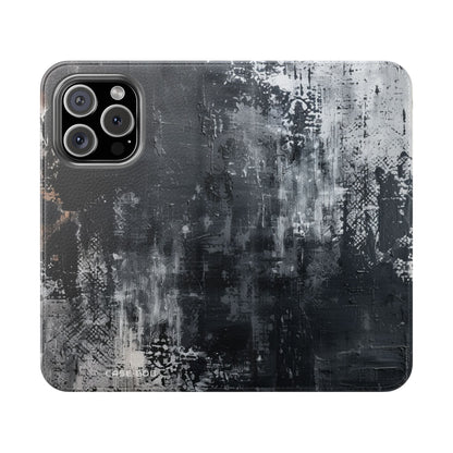 Midnight Brushstroke - iPhone 16 Pro Case - Wallet