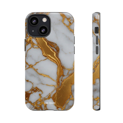 Golden Veins Flow - iPhone Case