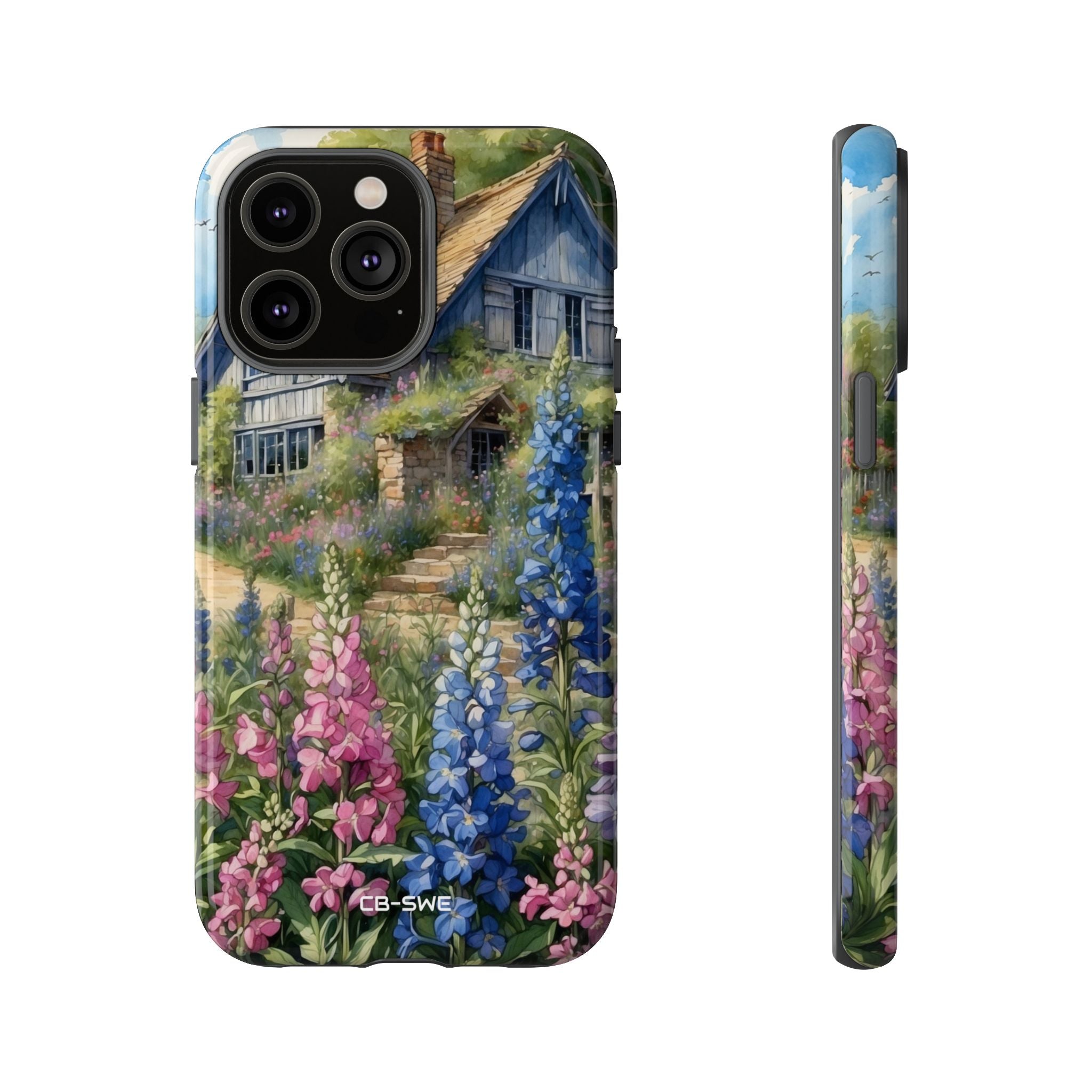 Cottage Surrounded Blossoms - iPhone Case