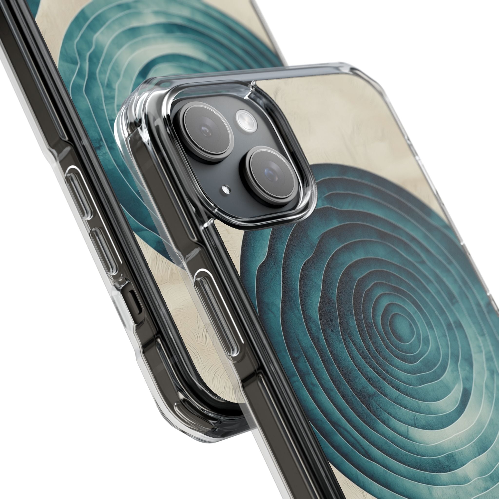 Waves Embrace Circles iPhone Case - Impact