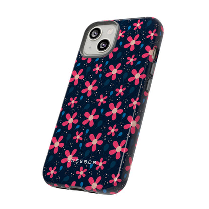 Pink Flower Pattern - Protective Phone Case