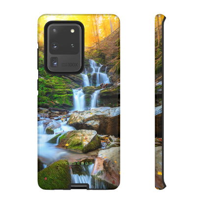 Autumn Mountain Waterfall - Protective Phone Case