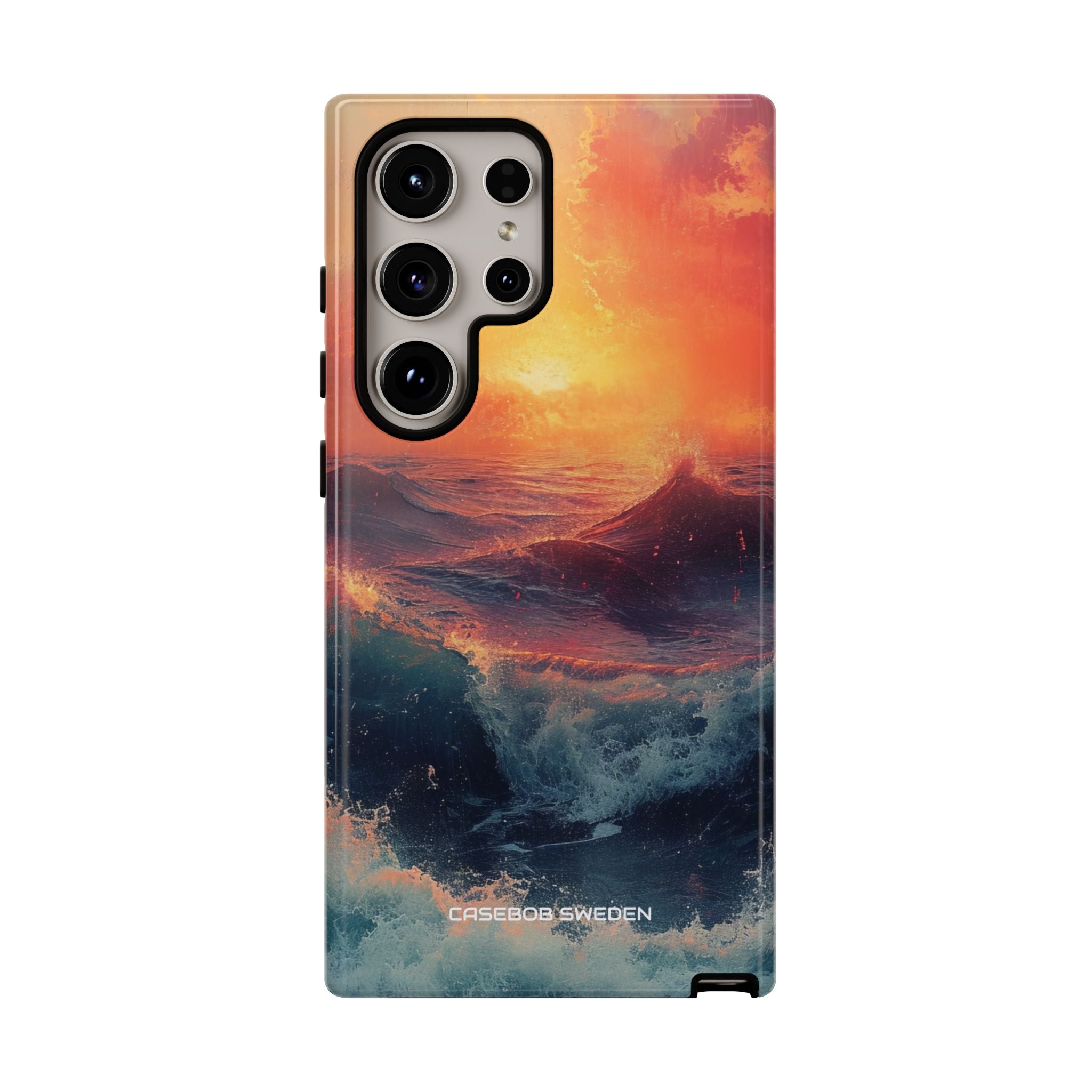 Ocean Sunset Waves - Tough Samsung S24 Phone Case