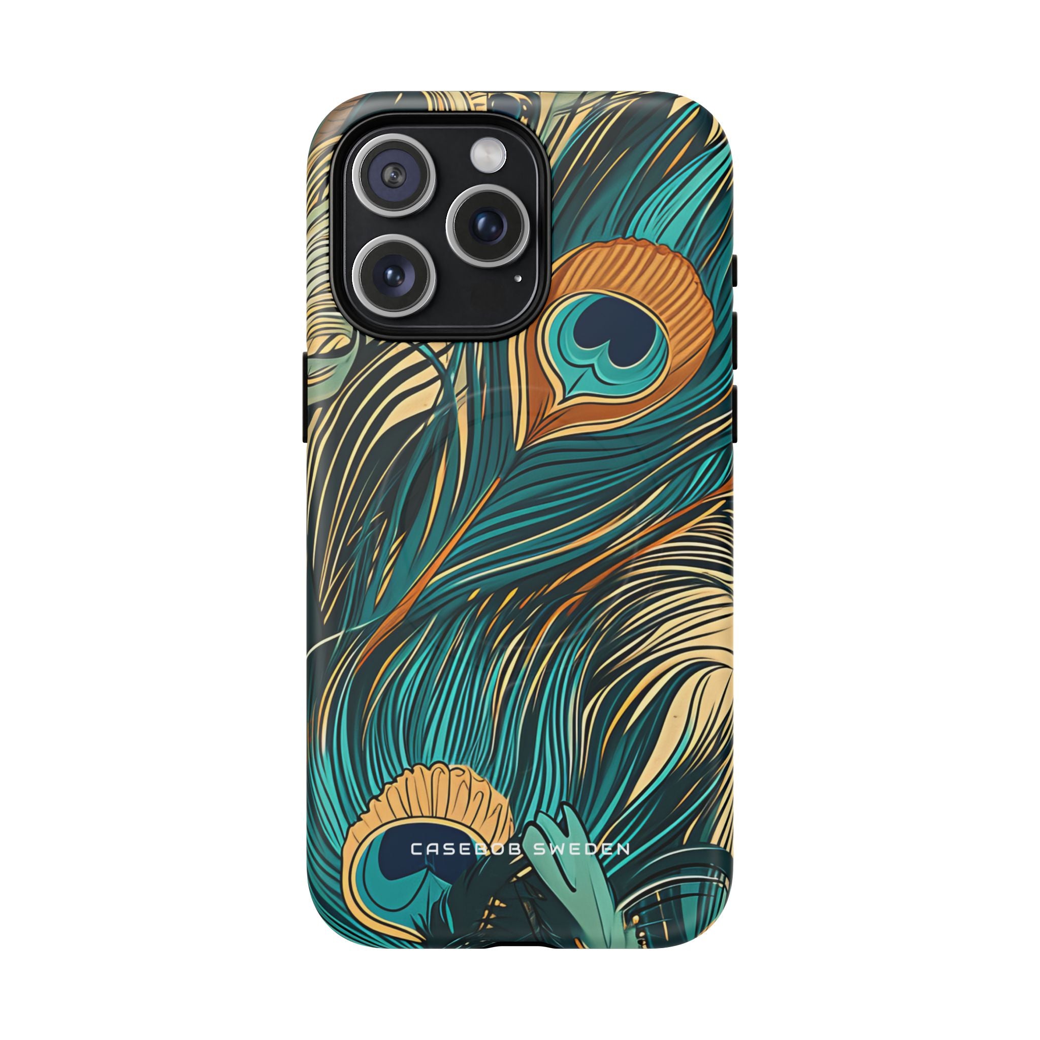 Art Nouveau Peacock Elegance iPhone 15 | Tough+ Phone Case