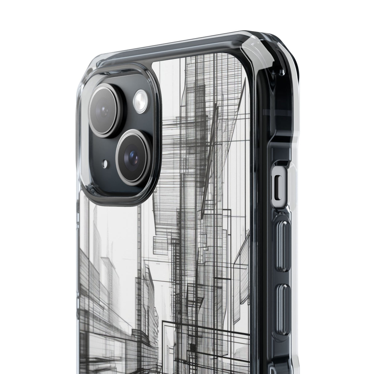 Architectural Maze - Phone Case for iPhone (Clear Impact - Magnetic)