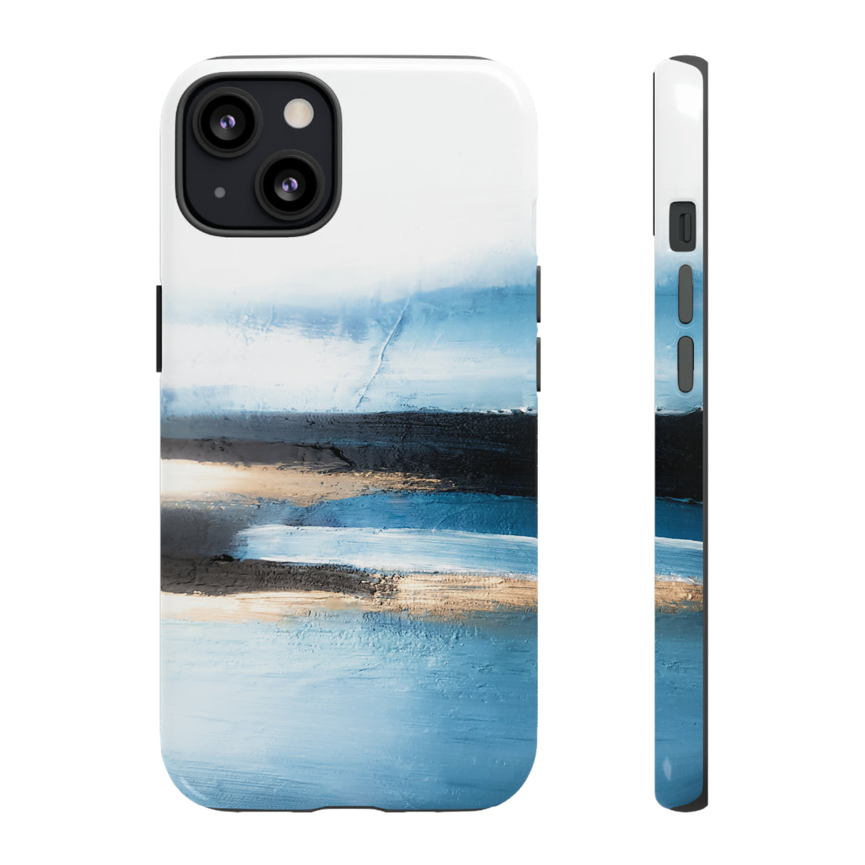 Oil Painting - Abstract Blue - Protective Phone Case