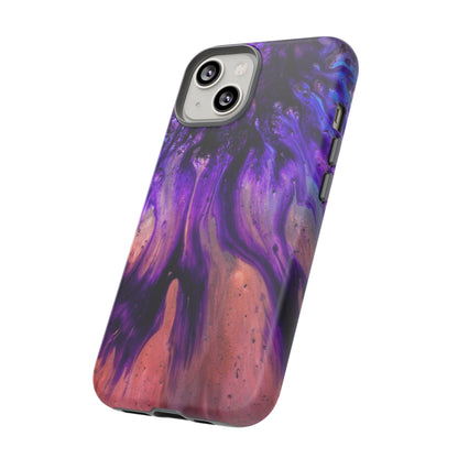 Purple Flow Ink Art iPhone Case (Protective) Phone Case