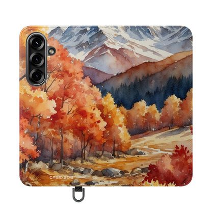 Syksyn vuori - Samsung S25 Case - lompakkotyyppinen