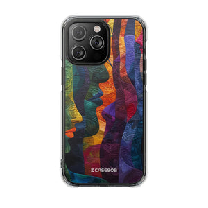 Interwoven Vibrance - Phone Case for iPhone (Clear Impact - Magnetic)