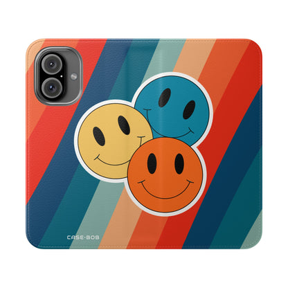 Smiley Trio Radiance - iPhone 16  Case - Wallet