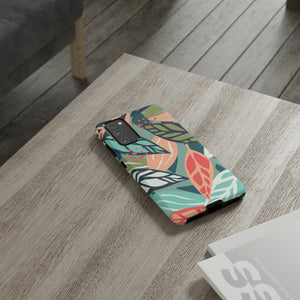 Mixed Tropical Leaf - Protective Phone Case