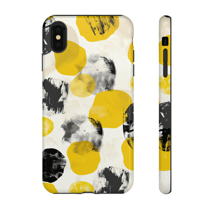 Yellow Dot Minimalism - Protective Phone Case