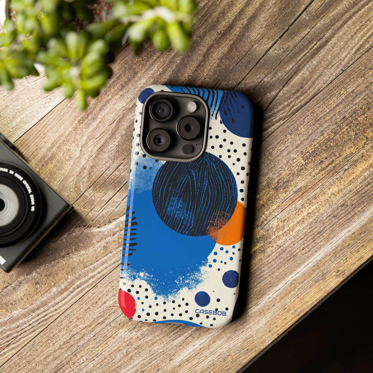 Blue Tranquil Geometry - Protective Phone Case