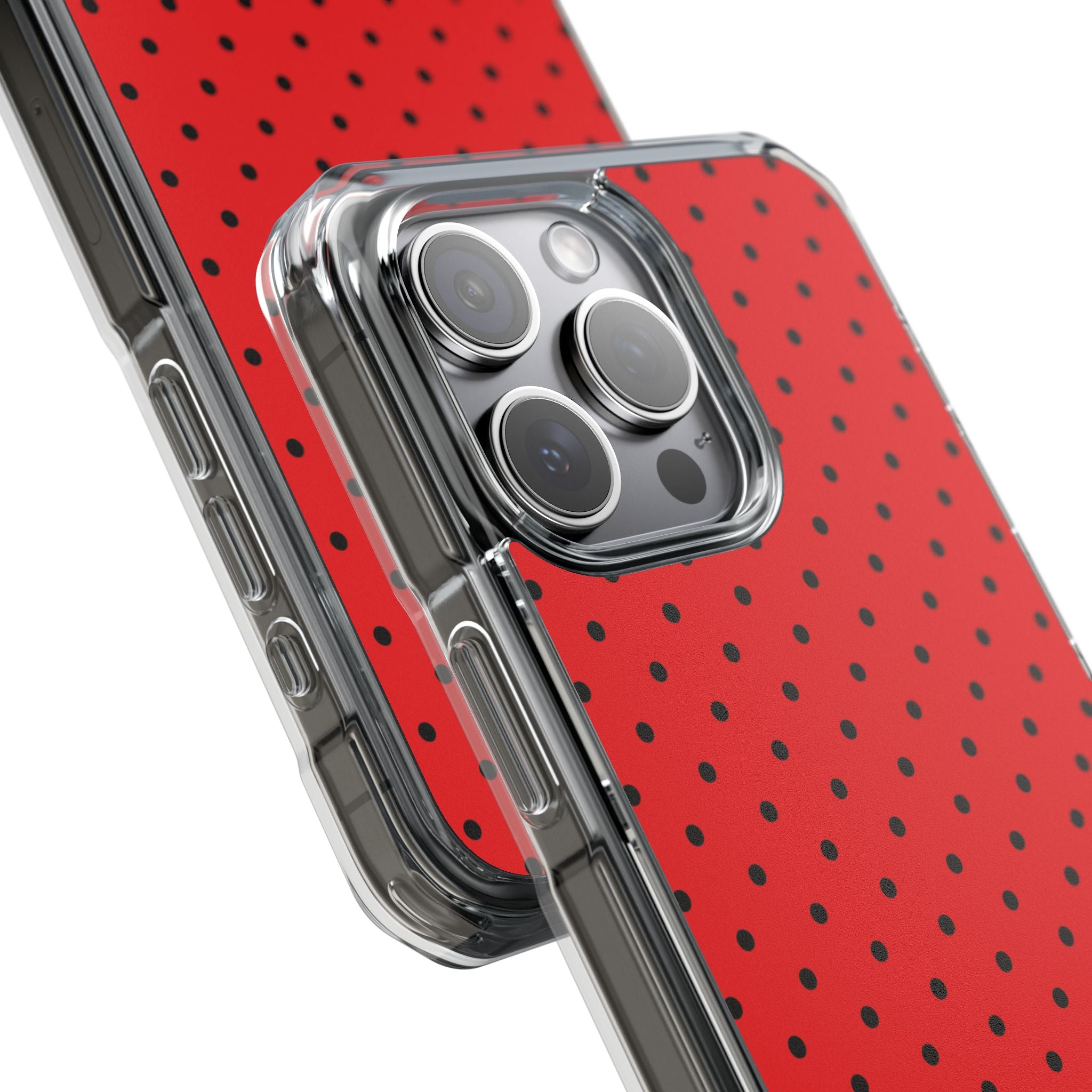 Crimson Dot Matrix iPhone 15 Pro Max Case - Impact