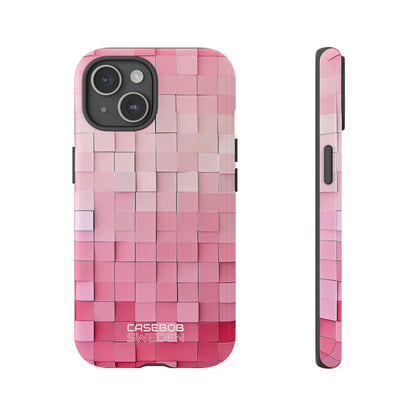 Bagliore a mosaico rosa iPhone 15 - Tough